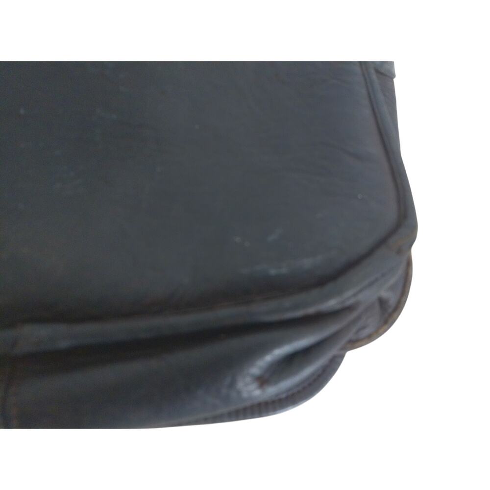 Vintage 1970s Coach Classic Black Courier Bag New York City 948-8841 READ - Picture 9 of 16